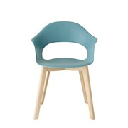 Krzesło Lady B natural - niebieski