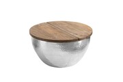 Stolik kawowy Tandor 60cm Mango srebrny Invicta