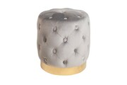 Pufa Modern Barock 35cm szary-złoty Invicta