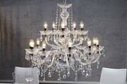 Lampa wisząca Cristal 15-ramienny transparentna