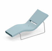Leżak Esse chromowana rama jasnoniebieski ZFR - Lyxo Design