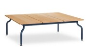 Stolik kawowy South Teak 120x120cm ciemnoniebieski - Magis