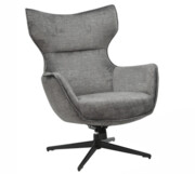 Fotel obrotowy Vogue Velvet Grey - Invicta