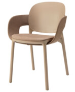 Krzesło Hug Arm Paddy tapicerowane gołębi szary - Scab Design