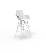 Hoker Faz z podłokietnikami - biały połysk VONDOM