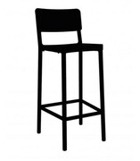 Hoker Lisboa High Stool Black Resol