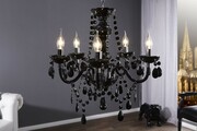 Lampa wisząca Diamonds 5-ramienny czarna