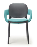 Krzesło Hug Arm Paddy tapicerowane antracytowy - Scab Design