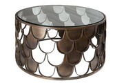 Stolik kawowy Abstract rybie łuski 60cm Invicta