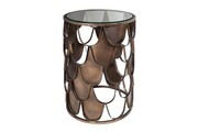 Stolik kawowy Abstract rybie łuski 40cm Invicta
