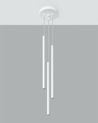 Lampa wisząca Pastelo 3P biała