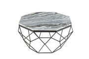 Stolik kawowy Diamond 70cm szary marmur Invicta