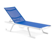 Leżak Podio biało-niebieski - Gaber