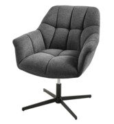 Fotel obrotowy Papillon Anthracite - Invicta