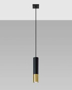 Lampa wisząca Loopez 1 czarny/złoty