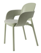 Krzesło Hug Arm Paddy tapicerowane szałwiowy - Scab Design