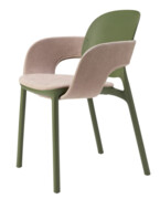 Krzesło Hug Arm Paddy tapicerowane oliwkowy - Scab Design