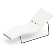 Leżak Esse czarna rama biały PRL - Lyxo Design