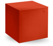 Pufa Cube 45x45 cm koralowa CRL - Lyxo Design