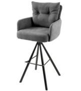 Hoker obrotowy Big George Velvet Anthracite - Invicta