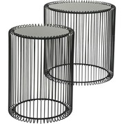 Stoliki kawowe Wire Black śr. 44 cm