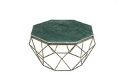 Stolik kawowy Diamond 70cm marmur zielony Invicta