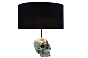Lampa biurkowa Skull 44 cm czarna