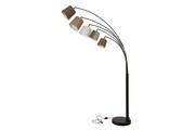 Lampa podłogowa Floor biało-brązowa