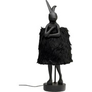 Lampa Stołowa Animal Rabbit Fur Black/Gold 68 cm