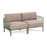 Sofa dwuosobowa Engels, zielony stelaż - Gaber