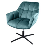 Fotel obrotowy Papillon Teal - Invicta