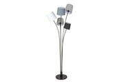 Lampa podłogowa Floor czarny-biały-szary Invicta