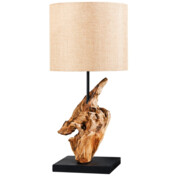 Lampa stołowa Hypnotic Teak Wood - Invicta