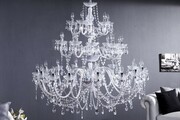 Lampa wisząca Cristal 30-ramienny transparentna