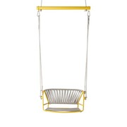 Huśtawka wisząca Lisa, srebrne siedzisko