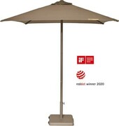 Parasol ogrodowy Eolo Pureti taupe 3 x 3 m - Ezpeleta