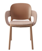 Krzesło Hug Arm Paddy tapicerowane karmelowy - Scab Design