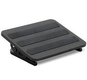 Podnóżek pod biurko, regulowany, antypoślizgowy, pod nogi, ergonomiczny, czarny do komputera FeetFleet-09