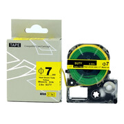 Etykiety termokurczliwe na rolce żółte do etykieciarki 7 mm x 2,5 m TapeMate-7BY25