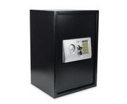 Kasa pancerna sejf elektroniczny z kodem PIN i kluczem na dokumenty, pieniądze, duży, stalowy SecureBox-60