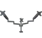 Uchwyt biurkowy na 3 monitory 17-27 cali z 2 portami USB i standardem VESA, do 7 kg SolidHand-BS03GU