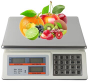 Waga sklepowa z platformą metalową do 40 kg, elektroniczna z wyświetlaczami LCD, bezprzewodowa wagPRO-S40A