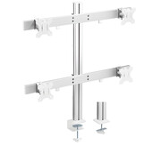 Wysięgnik do monitora na 4 ekrany o przekątnej 17-32 cale do 8 kg, standard VESA, regulowany SolidHand-CM04