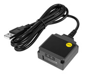 Skaner przemysłowy kodów QR AZTEC i kreskowych z metalową obudową, przewodowy, stacjonarny, USB HD203