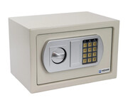 Sejf elektroniczny na kod PIN i klucz do przechowywania pieniędzy, dokumentów, biżuterii, stalowy SecureBox-30 OUTLET