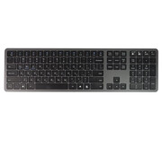 Klawiatura rosyjska, ukraińska z cyrylicą Bluetooth i blok numeryczny, układ QWERTY, USB-C typerCLAW-BC140GR