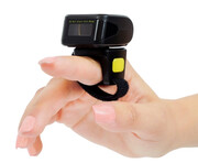 Mini skaner kodów kreskowych pierścieniowy, zakładany na palec z komunikacją Bluetooth, ręczny HD75