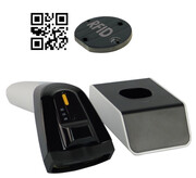 Skaner WIFI Bluetooth do kodów QR i kreskowych, czytnik RFID ze stacją dokującą i wbudowaną pamięcią HD8500-RF