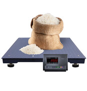 Waga przemysłowa z platformą stalową 1.5 x 1.5 metra i ekranem LCD, udźwig do 5 ton, 5000 kg wagPRO-W5000-150