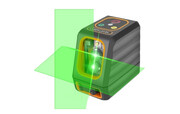 Laser krzyżowy do wyznaczania poziomu emitujący zielone wiązki etui laserLOOK-5GBM